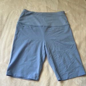 light blue biker shorts
